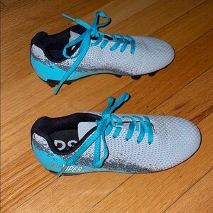 DSG Speed Viper Teal and Gray Kids Sneakers